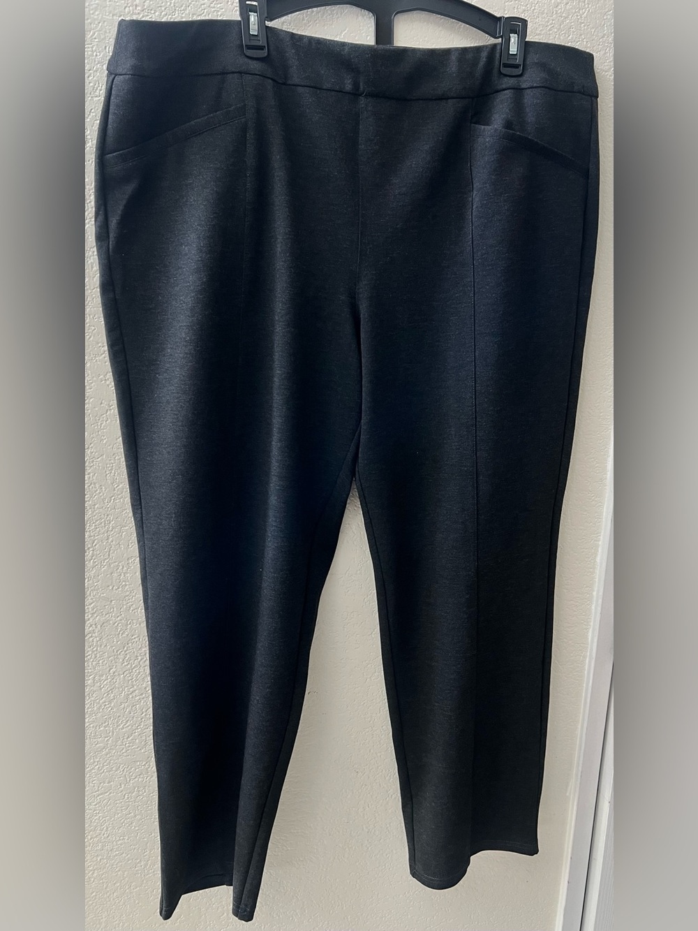 Allison Daley Black Straight-Leg Ponte Pants